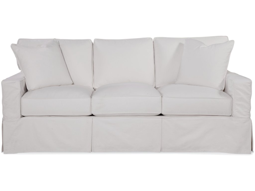 Gramercy Park 81" 3 over 3 Queen Sleeper Sofa with Slipcover