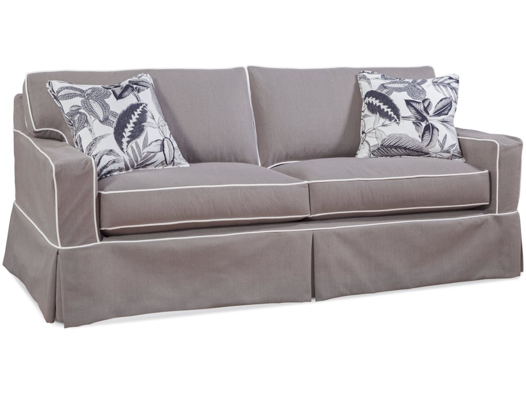 Gramercy Park 81" 2 over 2 Queen Sleeper Sofa with Slipcover