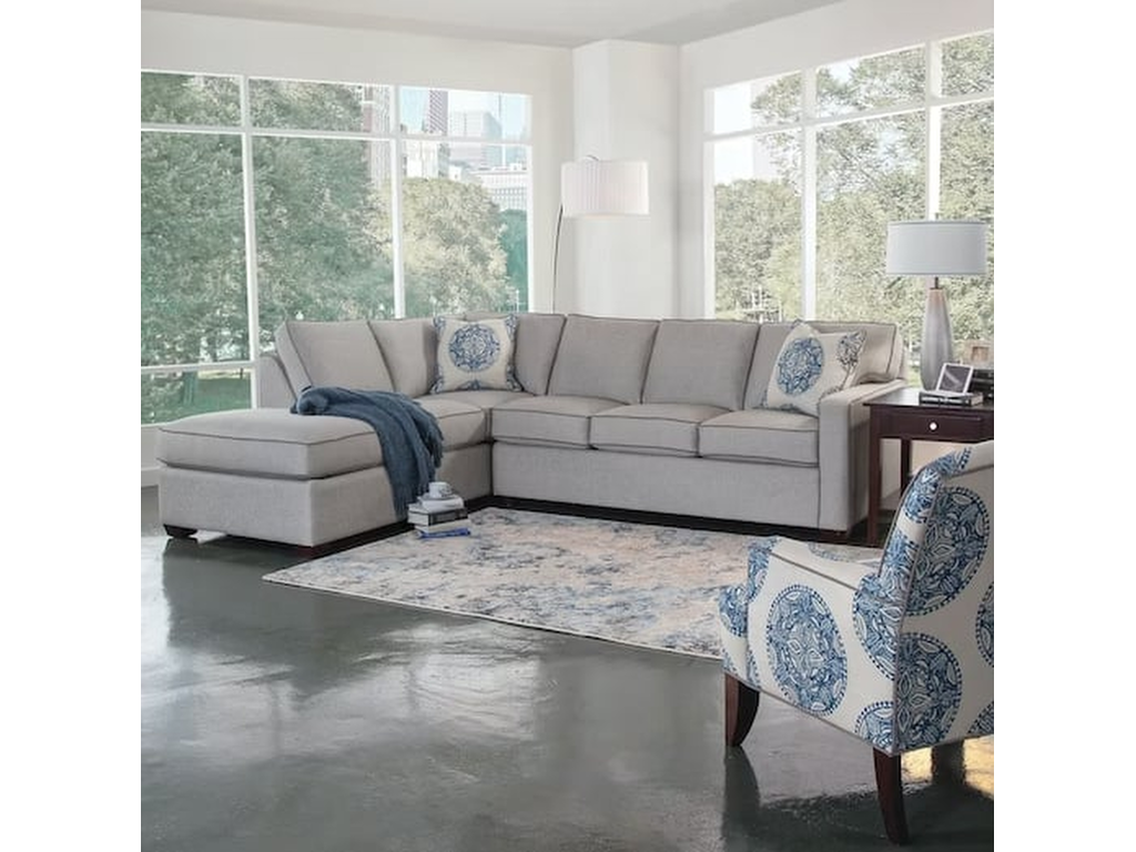 Gramercy Park Two-Piece Bumper Sectional