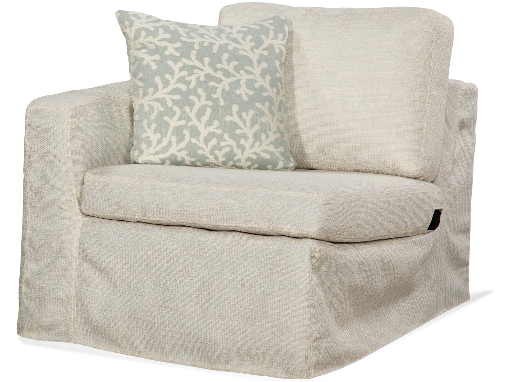 Calypso Slipcovered LSF 1-Arm Chair