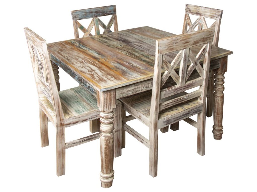 Square Dining Table in Recycled