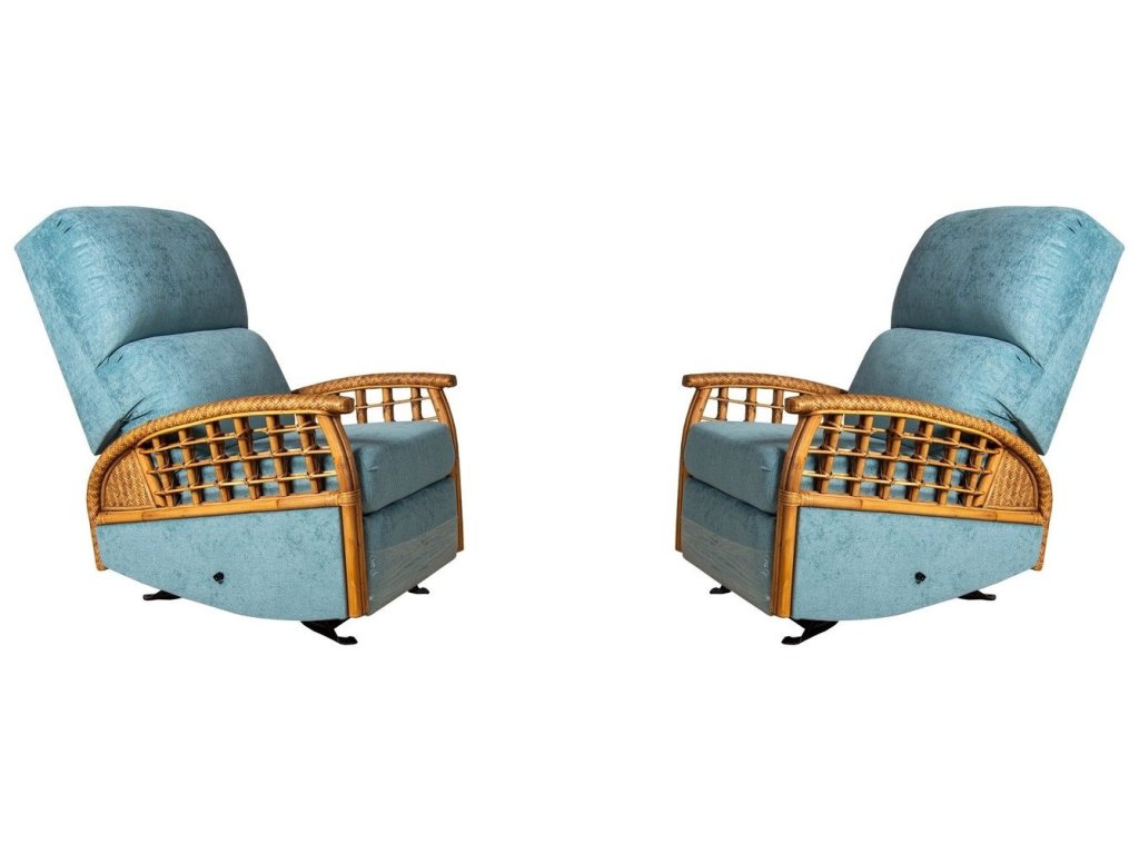 Recliner Glider in Java Natural (Set of 2)