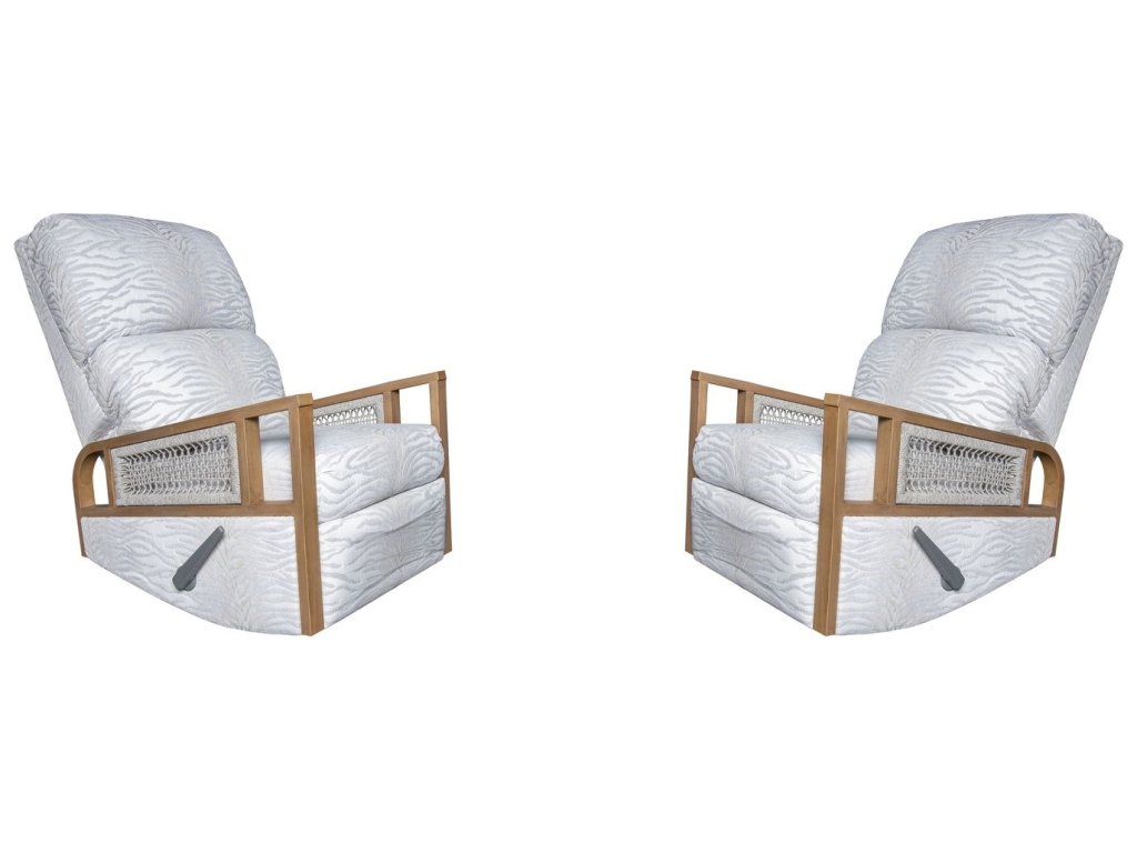 Swivel Recliner Glider in Mahogany Taupe SRG391 (Set of 2)