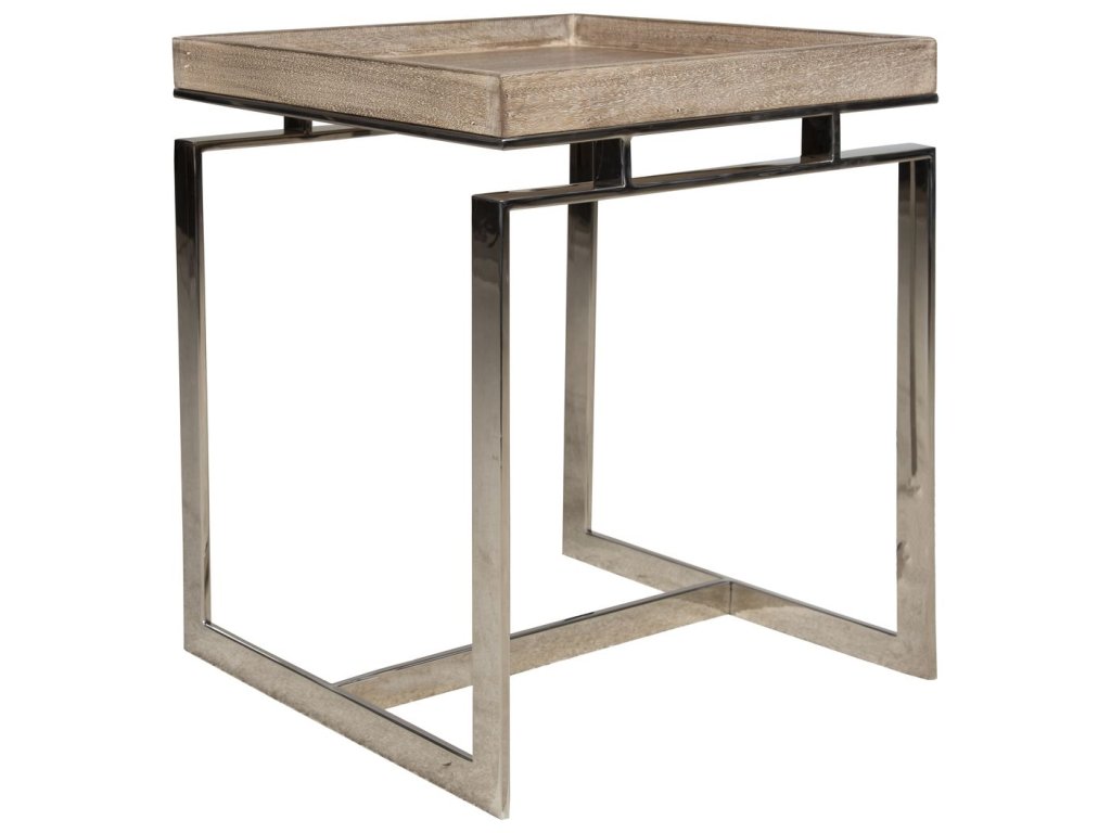 Lamp Table in Weathered Brown