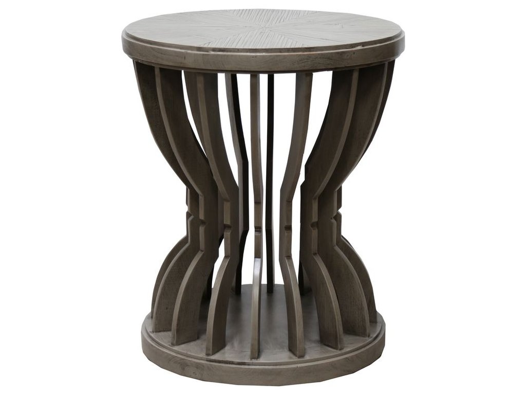 Lamp Table in Distressed Grey