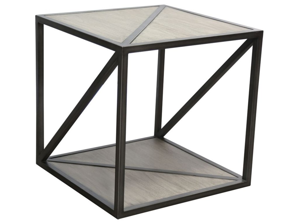 Lamp Table in Silver Pearl