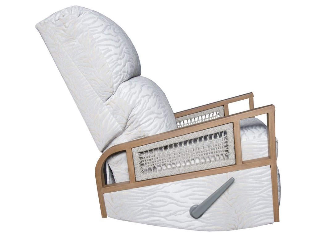 Swivel Recliner Glider in Mahogany Taupe - Alternative View