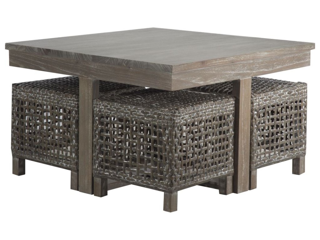 Hassock Table in Vintage Smoke