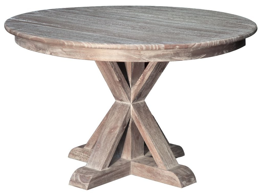 42inch Round Dining Table in Vintage Smoke