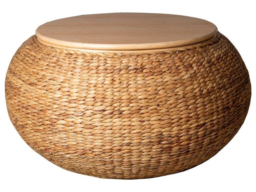 Cocktail Table in Natural Hyacinth