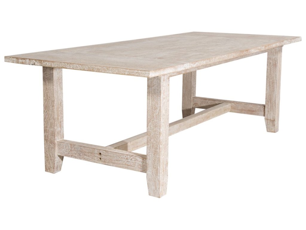 Rectangular Dining Table in Washed Texture - Alternative View