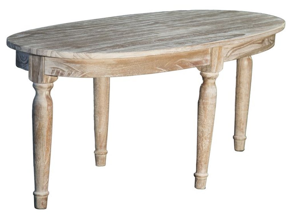 Oval Cocktail Table in Vintage Smoke