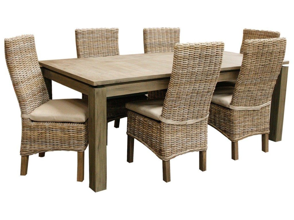 Rectangular Dining Table in Grey Wash