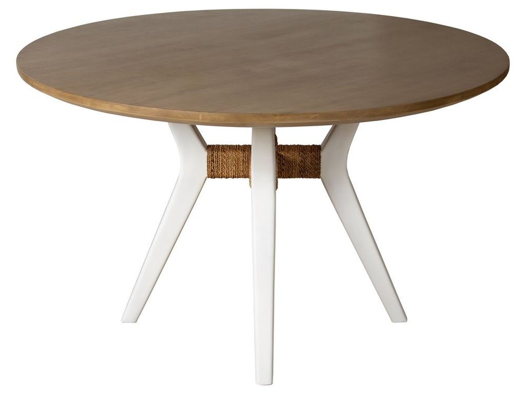 Round Dining Table in Natural Loom - Alternative View
