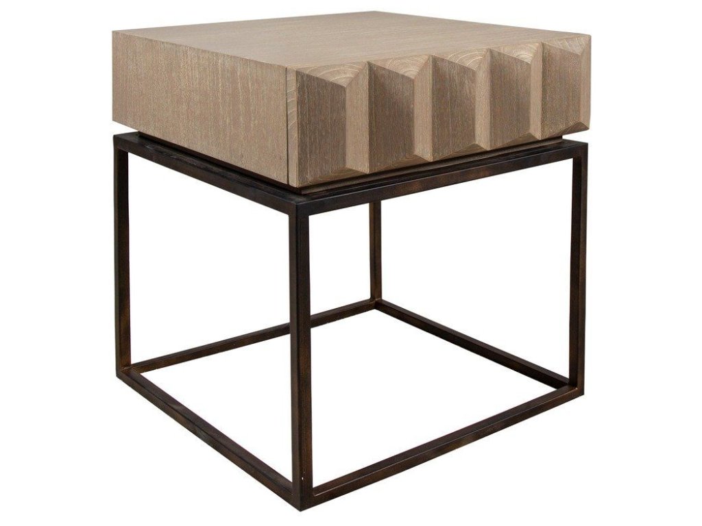 Lamp Table in Modern Grey