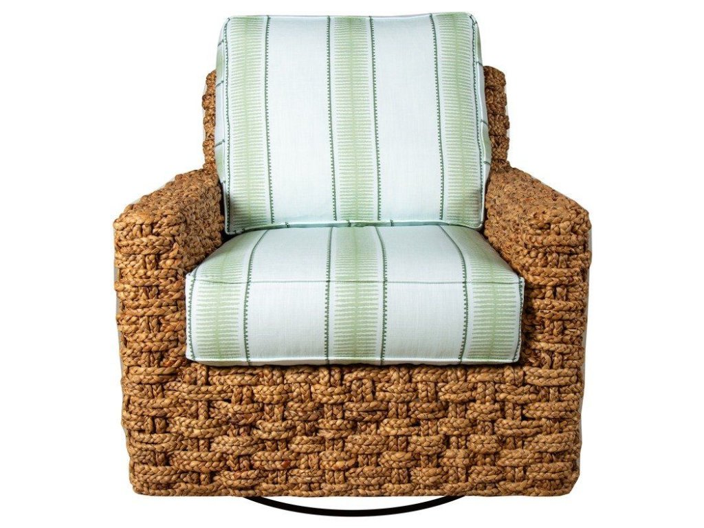 Swivel Glider in Braided Hyacinth - Alternative View