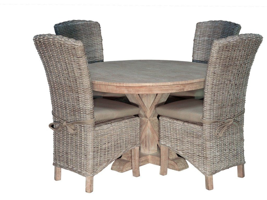 48inch Round Dining Table in Washed Texture
