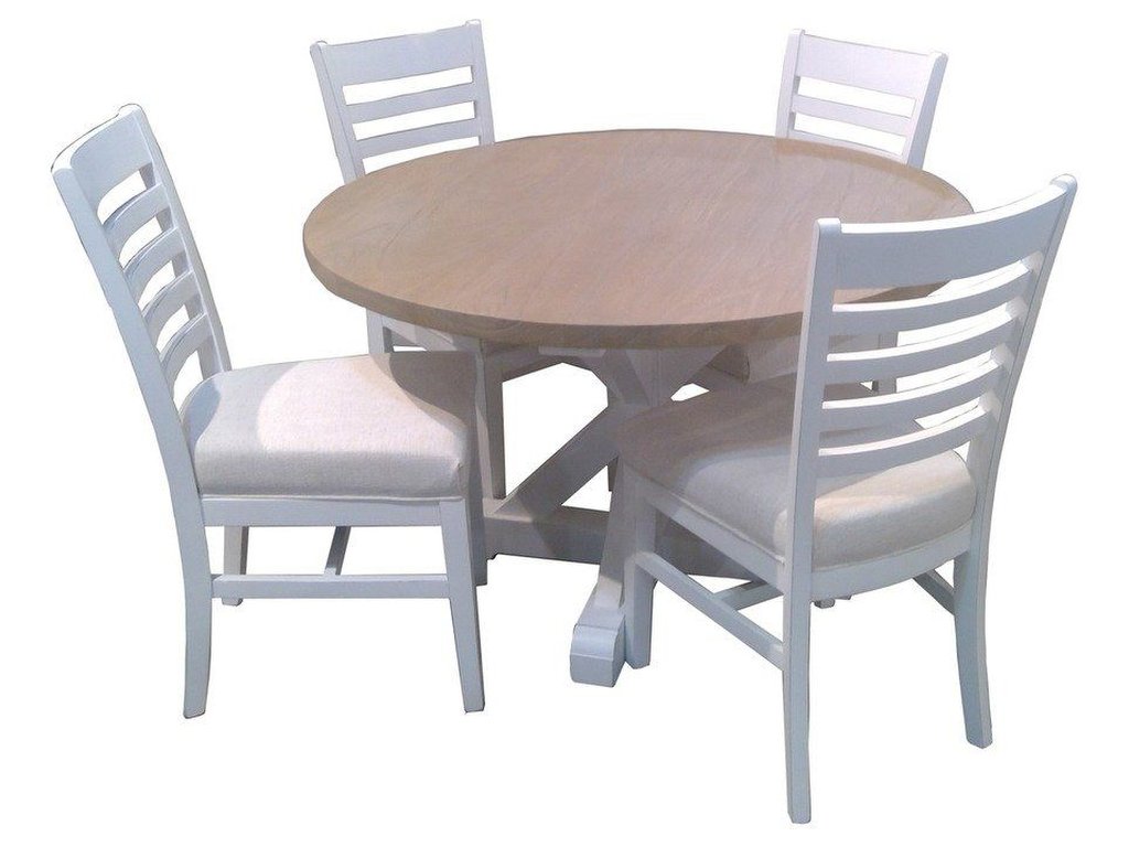 Round Dining Table in Hampton Grey - Alternative View