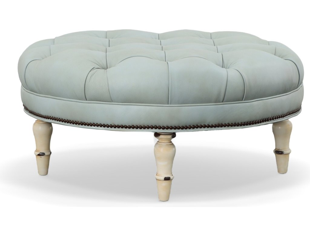 36" Circle Tufted Ottoman