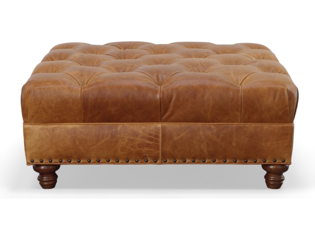 44" Square Tufted Ottoman