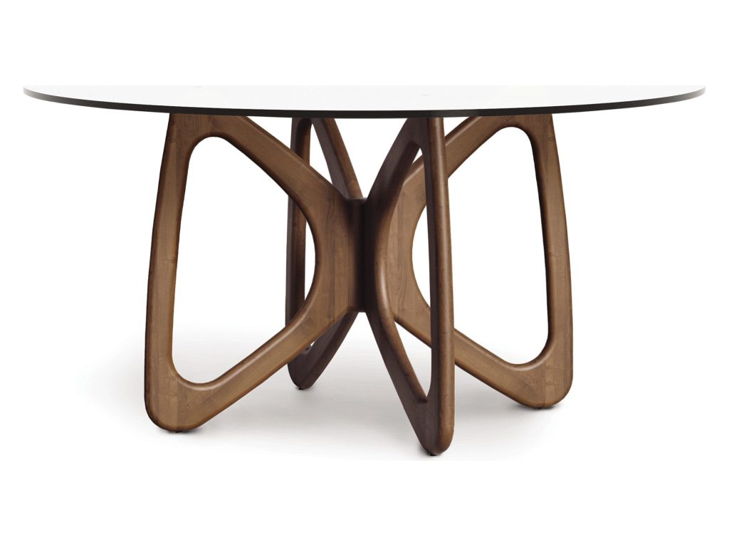 Copeland Furniture Butterfly Round Glass Top Table
