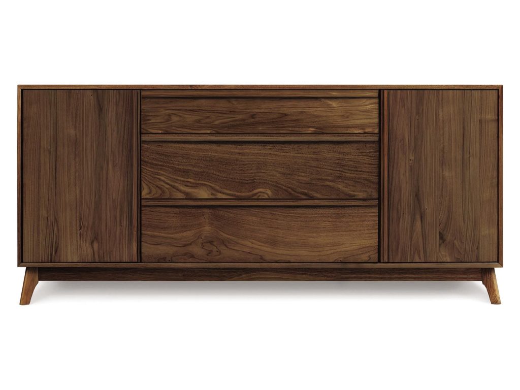 Copeland Furniture Catalina 3 Drawers in Center, 1 Door Each Side Buffet Buffet Cabinet