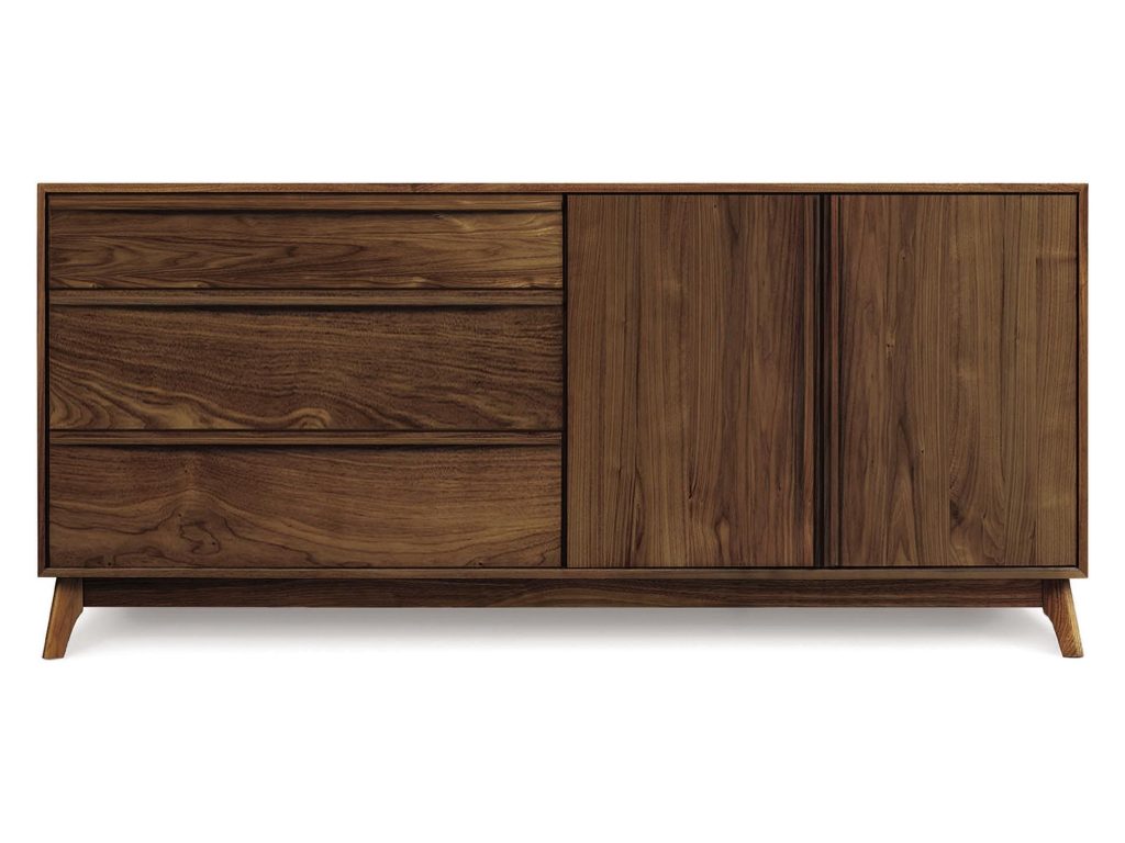 Copeland Furniture Catalina 3 Drawers on Left, 2 Doors on Right Dresser