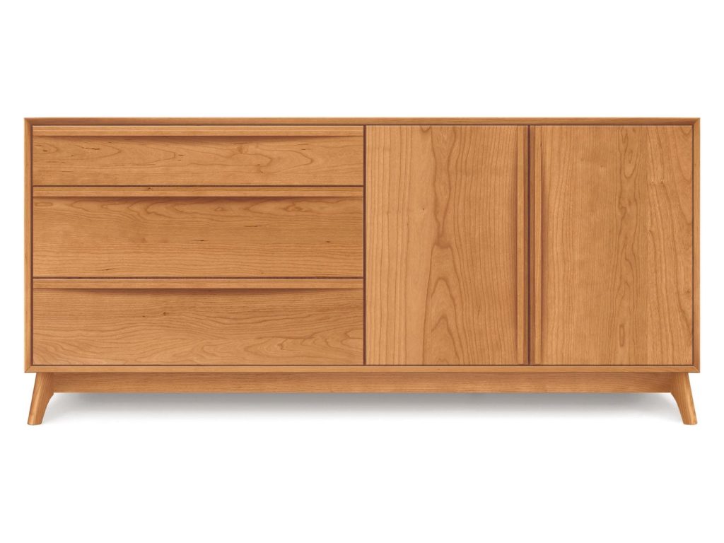 Copeland Furniture Catalina 3 Drawers on Left, 2 Doors on Right Dresser, alternate view
