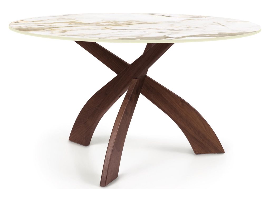 Copeland Furniture Entwine Round Sintered Stone Top Table, alternate view