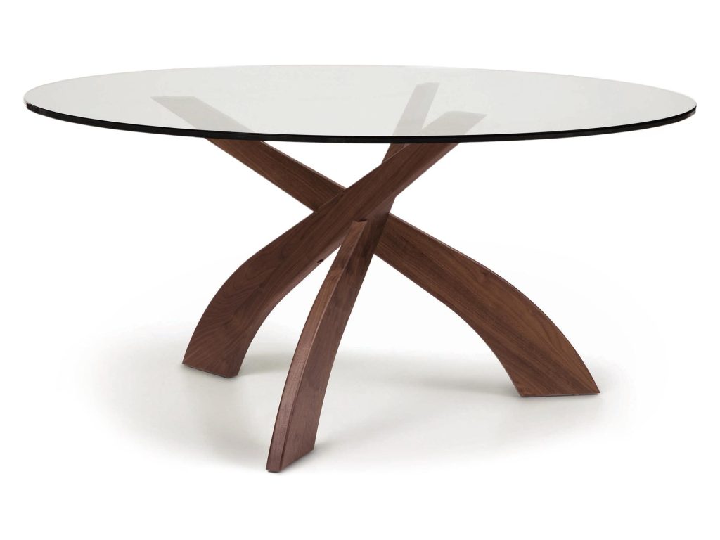 Copeland Furniture Entwine Glass Top Chat Height Table