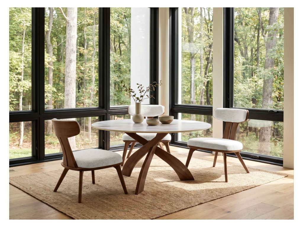 Copeland Furniture Entwine Sintered Stone Top Chat Height Table, alternate view