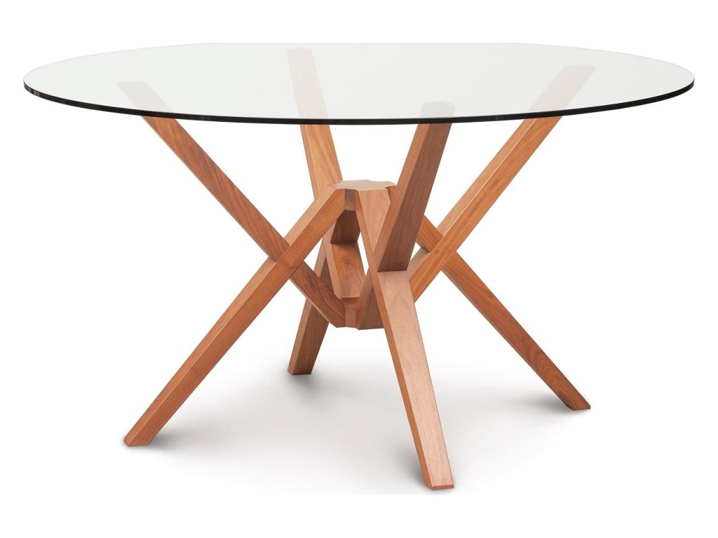 Copeland Furniture Exeter Round Glass Top Table, alternate view