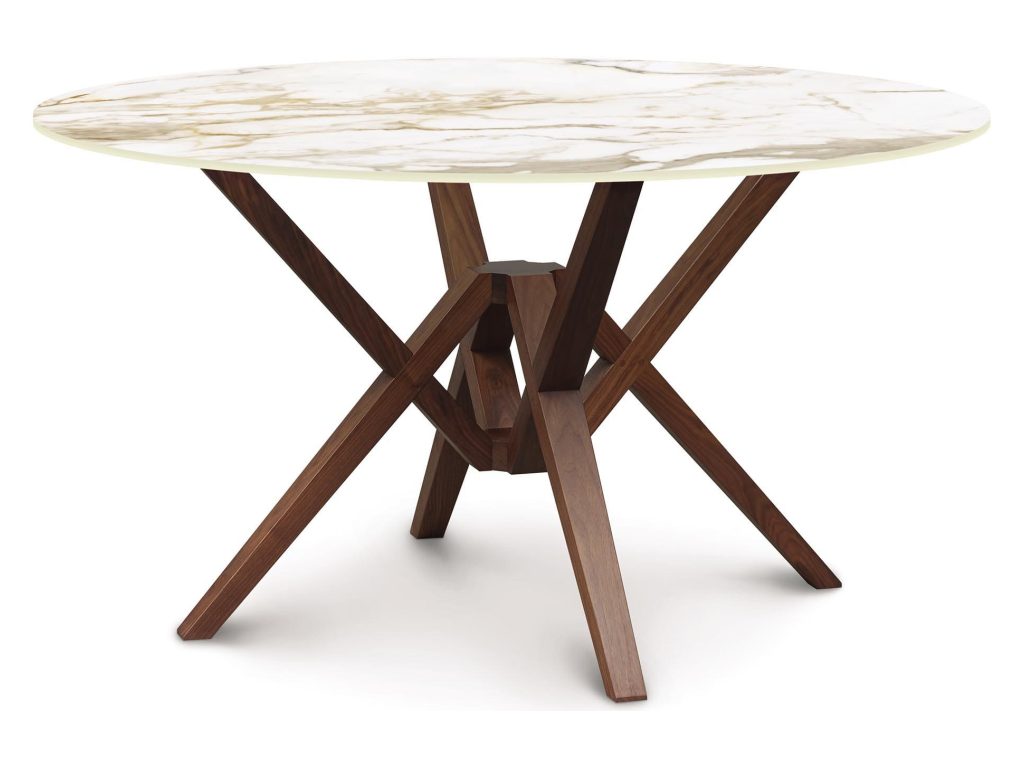 Copeland Furniture Exeter Round Sintered Stone Top Table, alternate view