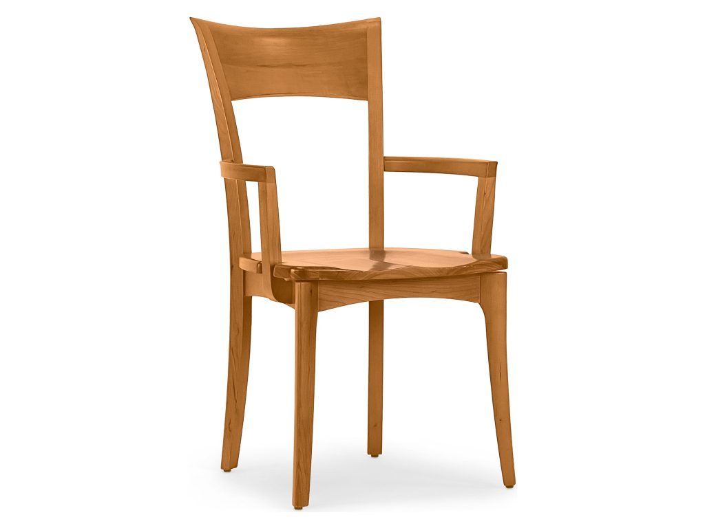 Copeland Furniture Ingrid Wood Seat Armchair Arm Chair