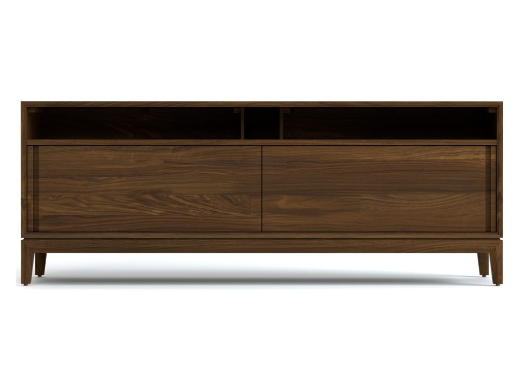 Copeland Furniture Mansfield 66” Wide, Low Height 2 Door Media Cabinet