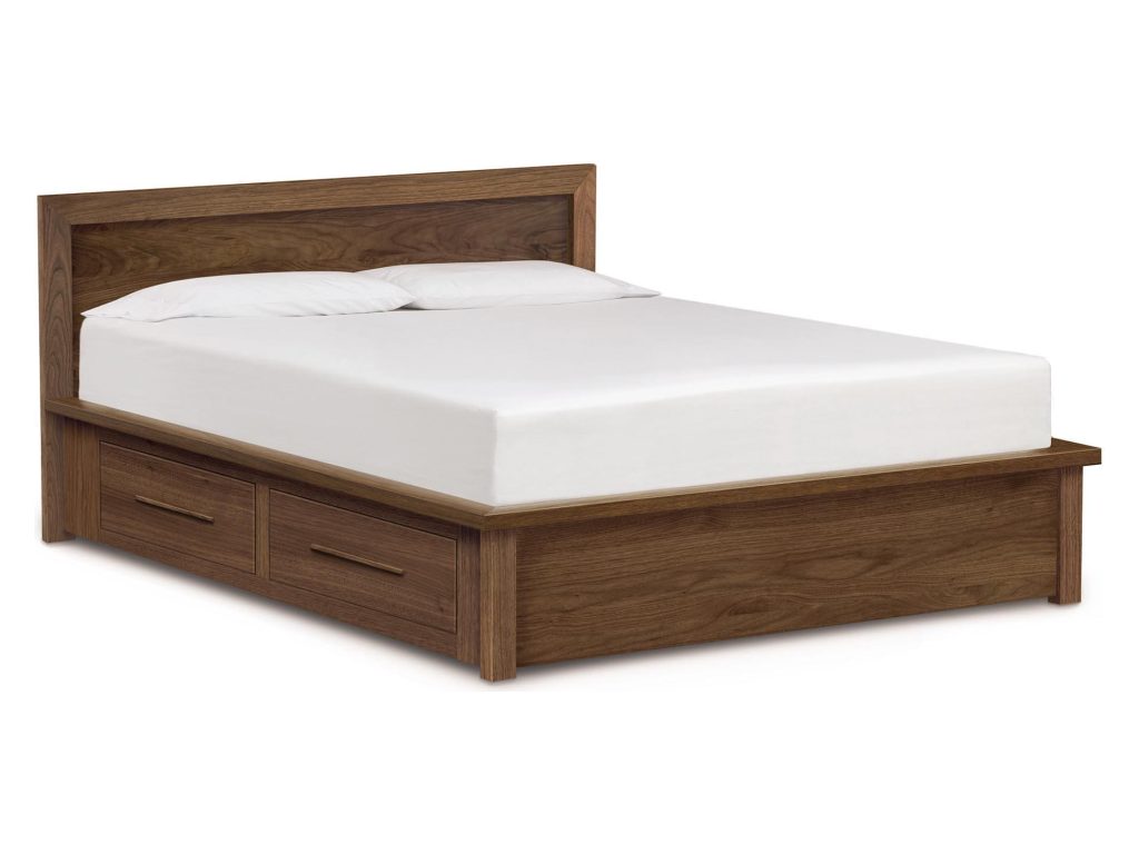 Copeland Furniture Moduluxe Storage Bed with 35″ Panel Headboard