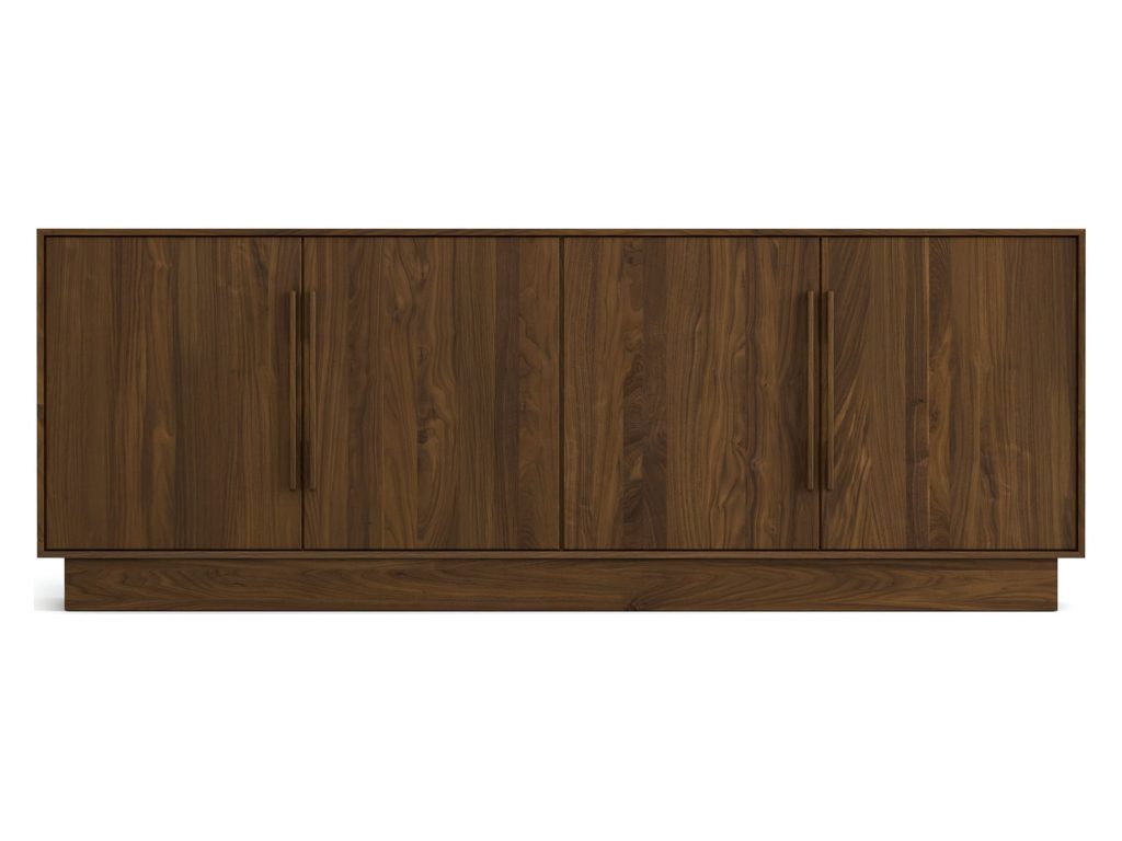 Copeland Furniture Moduluxe 79” Wide, High Height 4 Door Storage Console Console Table