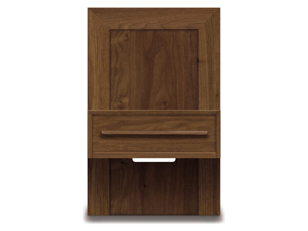 Copeland Furniture Moduluxe 18.5″W Box Nightstand to match 29″H Plinth base Bed