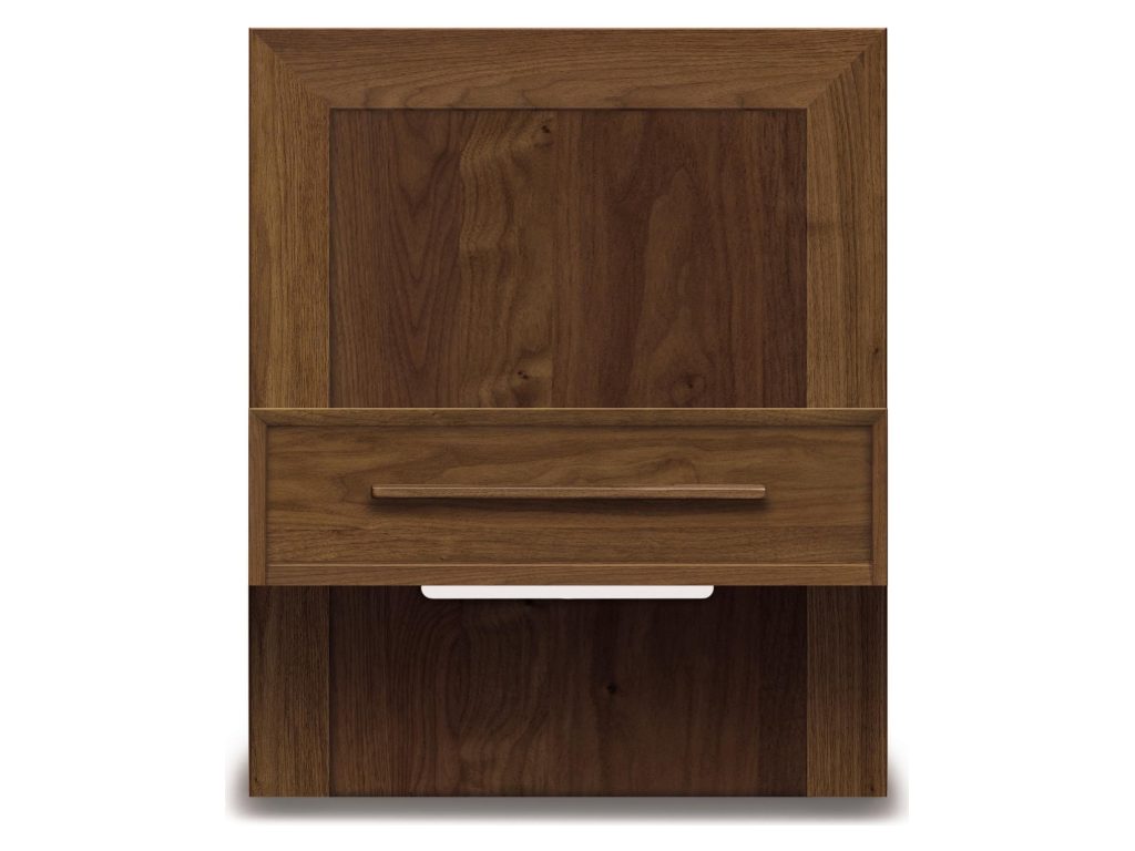 Copeland Furniture Moduluxe 24″W Box Nightstand to match 29″H Plinth base Bed