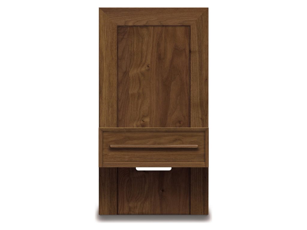 Copeland Furniture Moduluxe 18.5″W Box Nightstand to match 35″H Plinth base Bed
