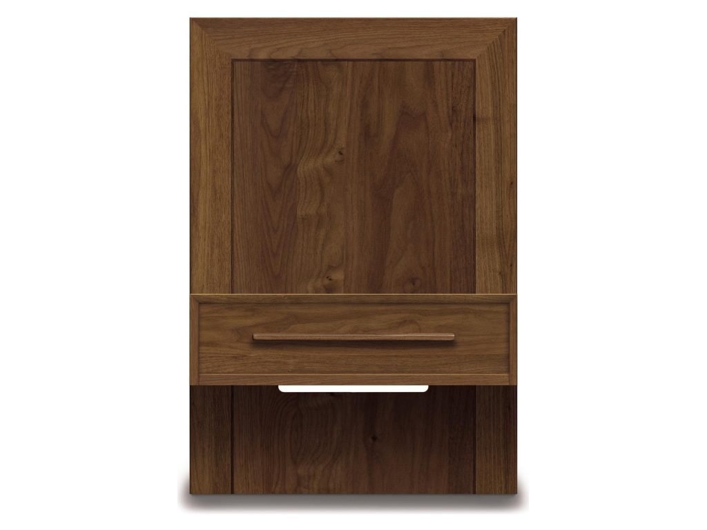 Copeland Furniture Moduluxe 24″W Box Nightstand to match 35″H Plinth base Bed