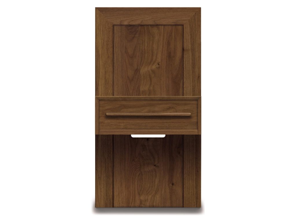 Copeland Furniture Moduluxe 18.5″W Box Nightstand to match 35″H Storage base Bed
