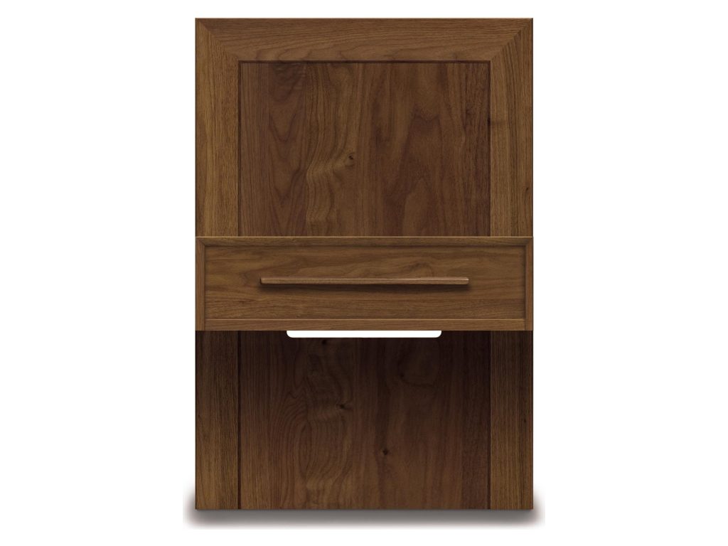 Copeland Furniture Moduluxe 24″W Box Nightstand to match 35″H Storage base Bed