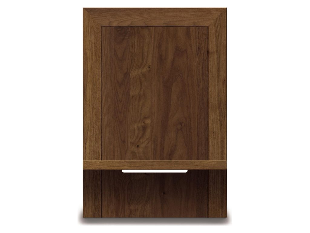 Copeland Furniture Moduluxe 24″W Shelf Nightstand to match 35″H Plinth base Bed