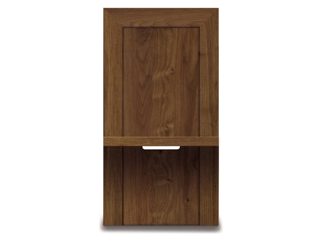 Copeland Furniture Moduluxe 18.5″W Shelf Nightstand to match 35″H Storage base Bed