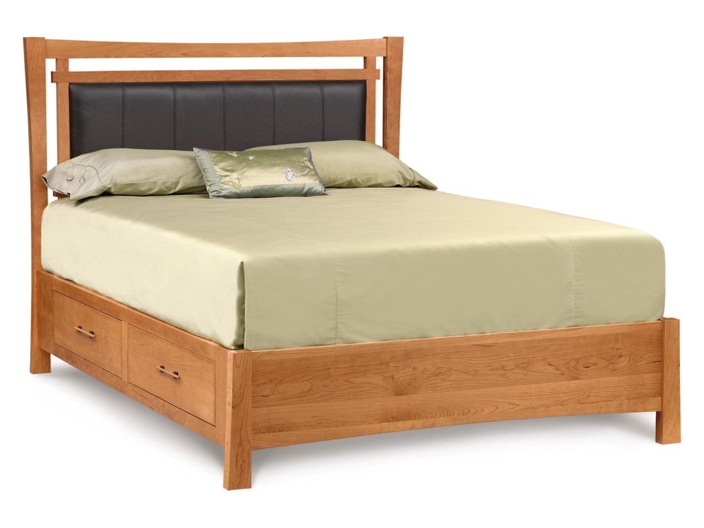 Copeland Furniture Monterey Storage Bed with Upholstered Headboard