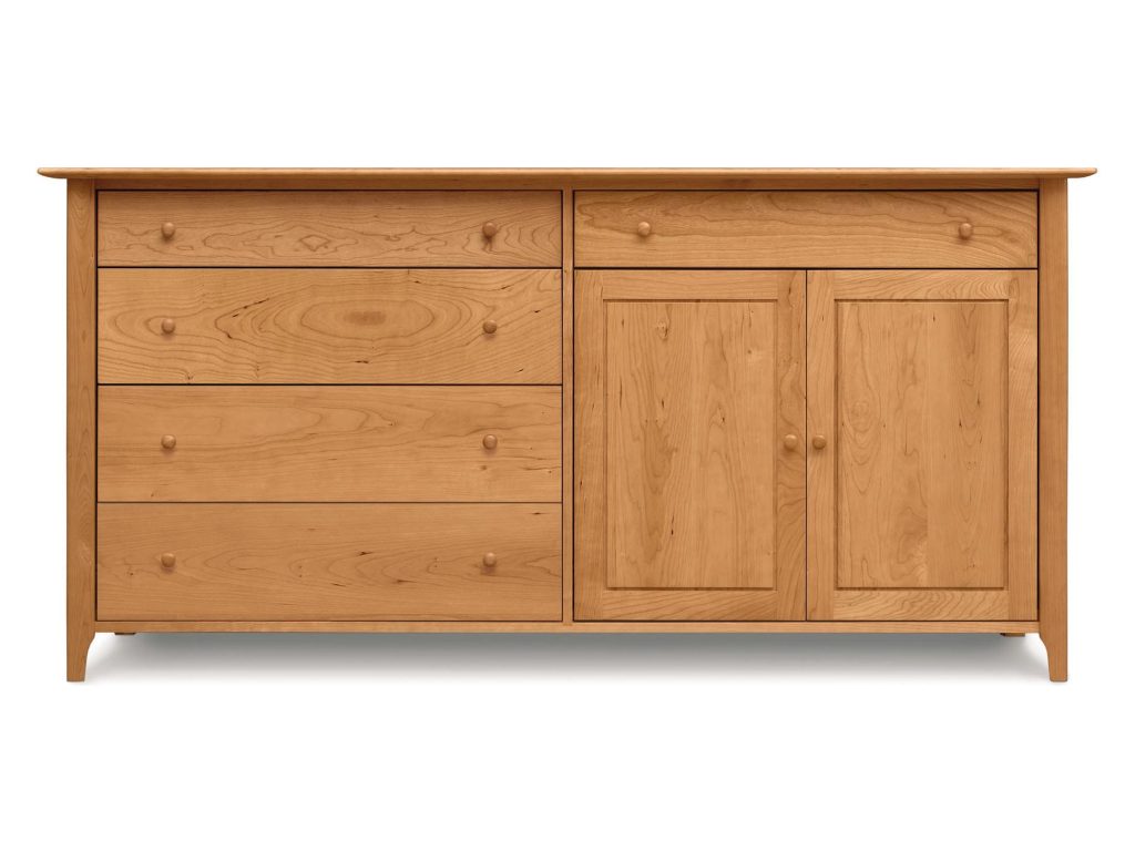 Copeland Furniture Sarah 4 Drawers on left, 1 drawer over 2 doors on right Buffet Buffet Cabinet
