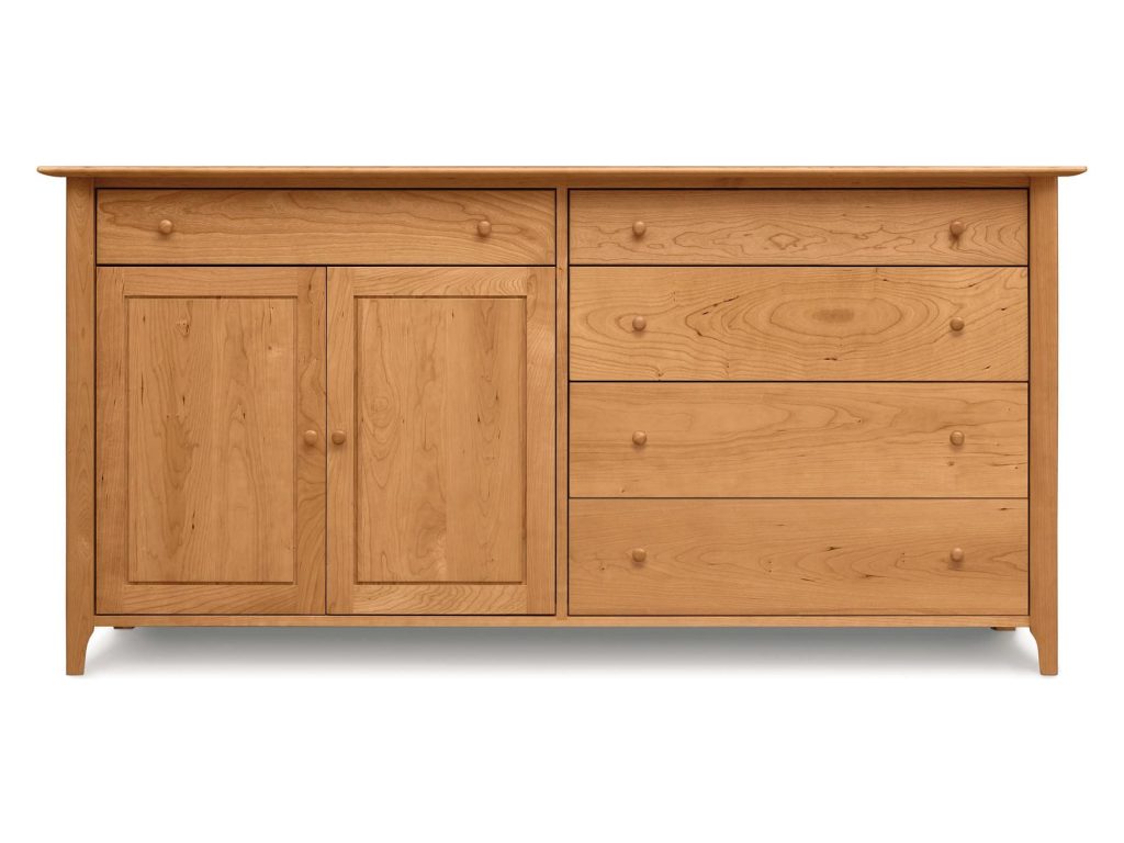 Copeland Furniture Sarah 4 Drawers on right, 1 drawer over 2 doors on left Buffet Buffet Cabinet