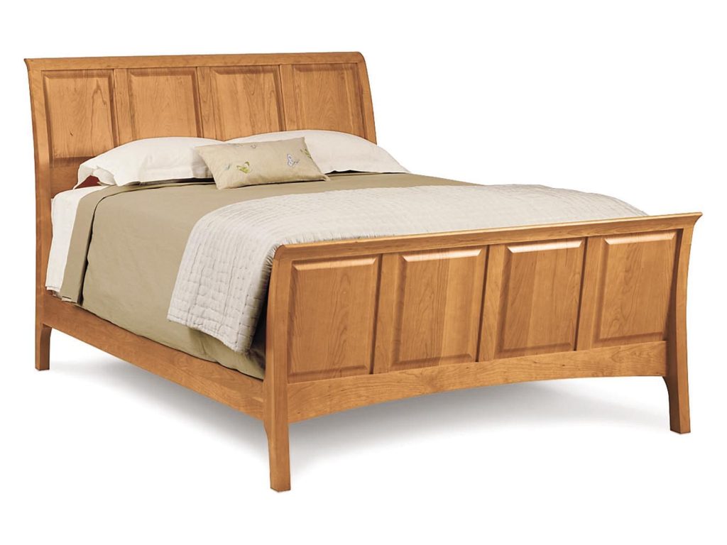 Copeland Furniture Sarah Sleigh Bed with 51″ Headboard and High Footboard