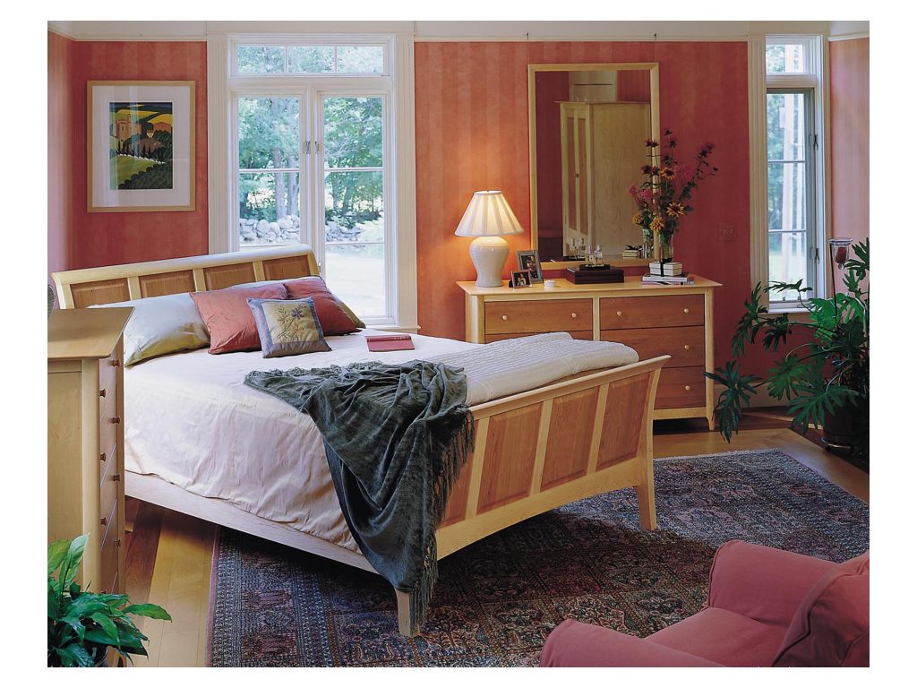 Copeland Furniture Sarah Sleigh Bed with 45″ Headboard and High Footboard, alternate view